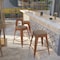 Flash Furniture Copper No Back Metal Stool, 24", PK4 4-ET-BT3503-24-POC-WD-GG - alternate 1